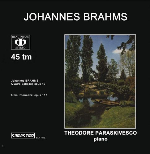 Brahms 4 Ballades Theodore Paraskivesco Sarastro LP SAR 7810