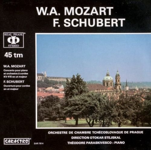 Mozart Piano Concerto K.415 Paraskivesco Sarastro 45 RPM LP