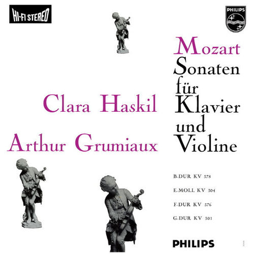 Mozart Violin Sonatas Haskil Grumiaux Philips 180g LP 835103