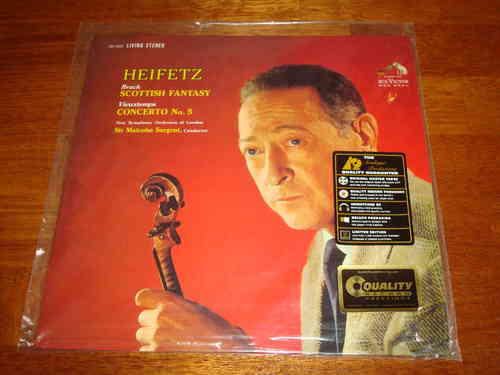 Bruch Schottische Fantasie - Vieuxtemps Violinkonzert - Jascha Heifetz - RCA Living Stereo 200g LP
