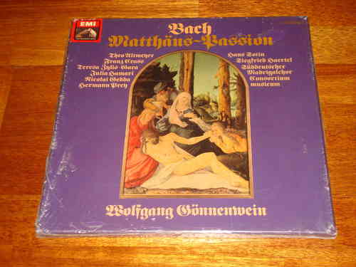 Bach - Matthäus-Passion - St. Matthew Passion - Gönnenwein - EMI 4 LP Box