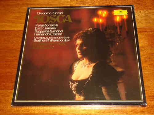 Puccini - Tosca - Karajan Ricciarelli Carreras Corena - DG 2 LP Box