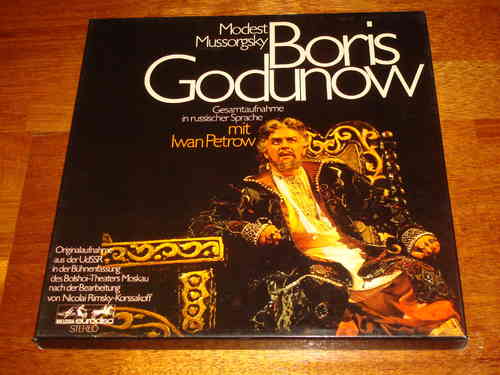 Mussorgsky Boris Godunov Melik-Pashayev Eurodisc 4 LP