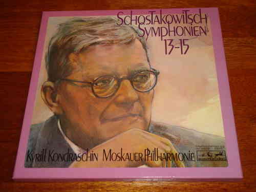 Shostakovich - Symphonies Nos.13-15 - Kondrashin - Eurodisc Melodiya 3 LP Box
