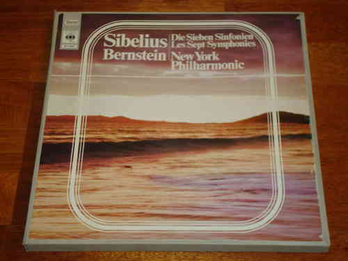 Sibelius - Sämtliche 7 Symphonien - Bernstein - CBS 5 LP Box