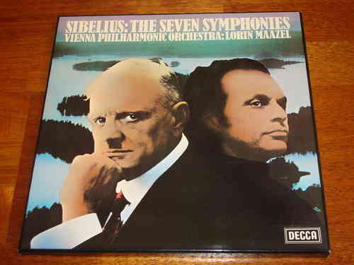 Sibelius 7 Symphonien Symphonies Maazel Decca UK 4 LP Box