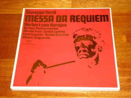 Verdi Messa da Requiem Karajan Freni Christa Ludwig - DG 2 LP Box
