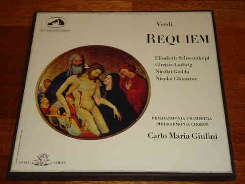 Verdi Requiem Giulini Schwarzkopf Ludwig HMV Angel Series UK 2 LP