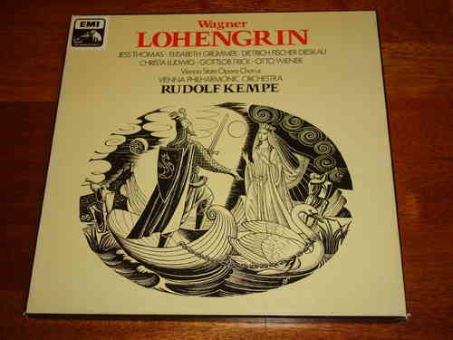 Wagner - Lohengrin - Rudolf Kempe - EMI UK 5 LP Box Stereo