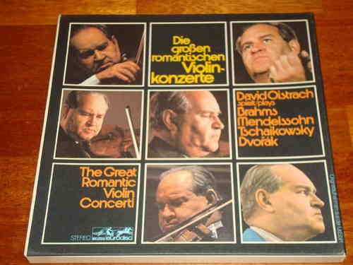 David Oistrakh - Die großen romantischen Violinkonzerte - Eurodisc Melodiya 4 LP Box