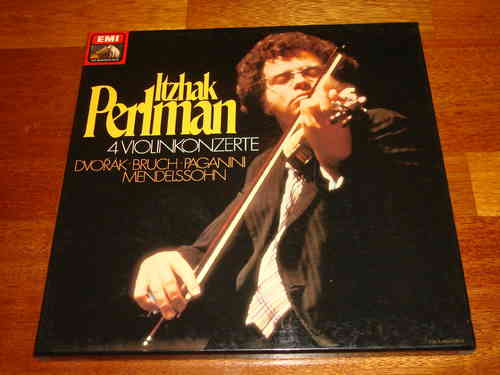 Itzhak Perlman - 4 Violinkonzerte Dvorak Bruch Paganini Mendelssohn - EMI 3 LP Box