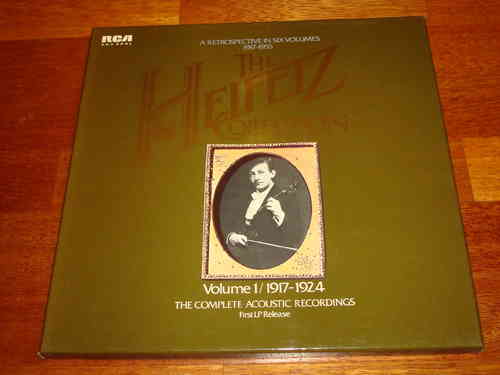 The Heifetz Collection Vol.1 / 1917-1924 - The Complete Acoustic Recordings - RCA 4 LP Box