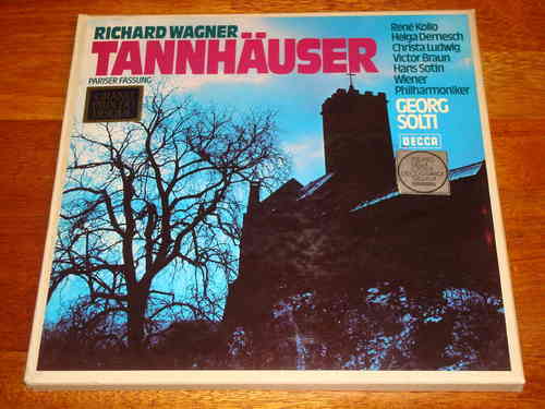 Wagner - Tannhäuser - Solti Rene Kollo Christa Ludwig - Decca 4 LP Box