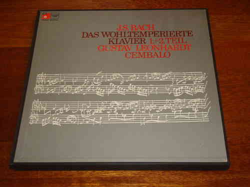 Bach Well-Tempered Clavier I & II - Gustav Leonhardt Harmonia Mundi 5 LP