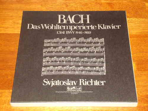 Bach - Das Wohltemperierte Klavier I - Well-Tempered Clavier I - Sviatoslav Richter - Eurodisc 3 LP