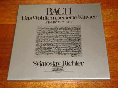 Bach - Das Wohltemperierte Klavier II - Well-Tempered Clavier II - Sviatoslav Richter - Eurodisc 3LP