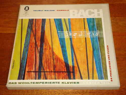 Bach Das Wohltemperierte Klavier Well-Tempered Clavier I Walcha Odeon 3 LP Box