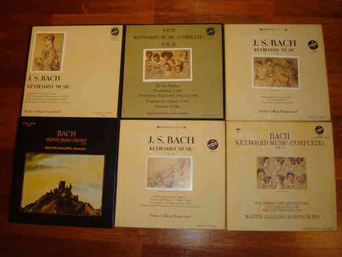 Bach Werke für Cembalo Harpsichord Music Galling Vox 18 LP 6 Boxen
