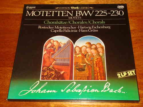 Bach - Motetten - Motets BWV 225-230 - Rostocker Motettenchor & Capella Fidicina - Capriccio 2 LP