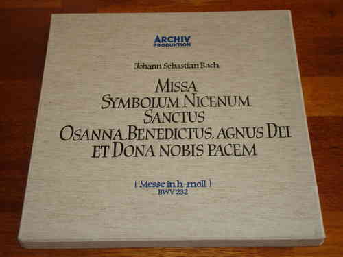 Bach - Messe in H-Moll - Mass in B minor - Karl Richter - Archiv 3 LP Leinen-Box