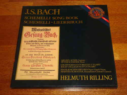 Bach - Schemelli Liederbuch - Rilling Schreier Auger - CBS Masterworks 3 LP