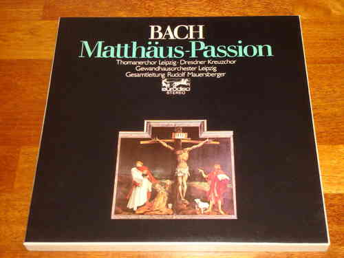 Bach - Matthäus-Passion - St. Matthew Passion - Mauersberger - Eurodisc Eterna 4 LP Box