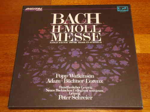 Bach - Messe in H-Moll - Mass in B minor - Peter Schreier - Eurodisc Eterna 3 LP Box