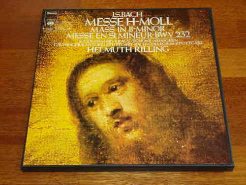 Bach H-Moll Messe Mass in B minor - Rilling - CBS Masterworks 3 LP