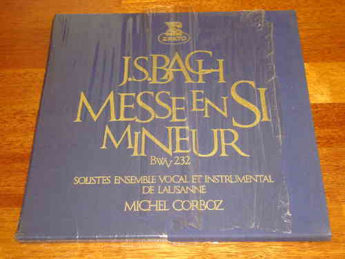 Bach - H-Moll-Messe - Mass in B minor - Corboz - Erato 3 LP Box