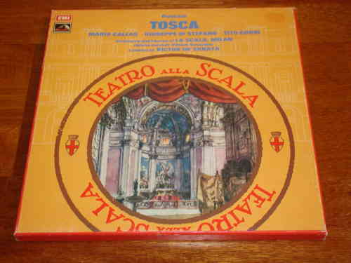 Puccini - Tosca - Maria Callas Giuseppe di Stefano Victor de Sabata - EMI UK 3 LP Box Stereo