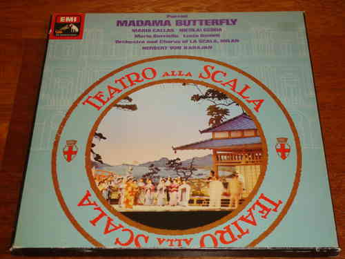 Puccini - Madame Butterfly - Maria Callas Gedda Karajan - EMI UK 3 LP Box Stereo