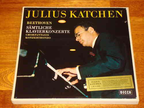 Beethoven Sämtliche Klavierkonzerte Katchen Gamba Decca 4 LP Box MINT