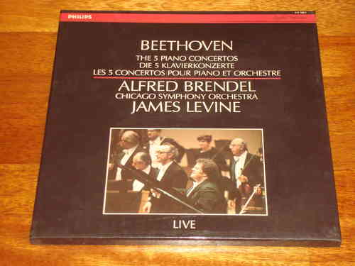 Beethoven - Complete Piano Concertos - Brendel Levine - Philips 4 LP