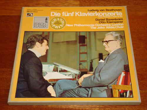 Beethoven Sämtliche Klavierkonzerte Barenboim Klemperer EMI 4 LP