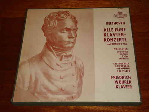 Beethoven - Sämtliche Klavierkonzerte - Complete Piano Concertos - Friedrich Wuehrer - Vox 4 LP