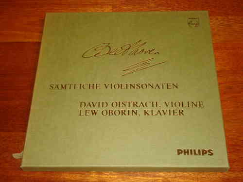 Beethoven - Sämtliche Violinsonaten - Complete Violin Sonatas - Oistrakh Oborin - Philips 4 LP Box
