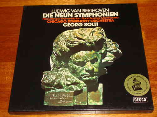 Beethoven - Neun Symphonien - Nine Symphonies - Solti - Decca 9 LP Box + Promo Disc