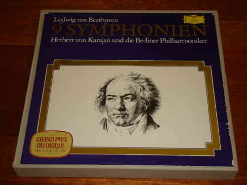 Beethoven - Neun Symphonien - Nine Symphonies - Karajan - DG 8 LP Box TULIP STEREO