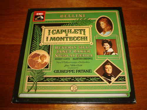Bellini - I Capuleti e I Montecchi - Patane Beverly Sills - EMI Angel Series UK 3 LP SLS 986