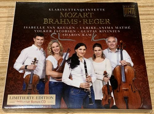 SIGNED Sharon Kam Clarinet Quintets Berlin Classics CD