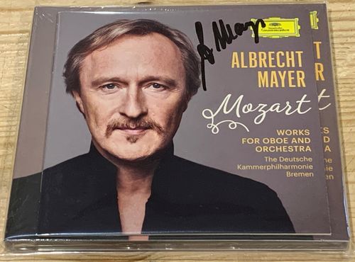 SIGNED Albrecht Mayer Mozart Works for Oboe DG CD