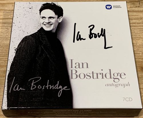 SIGNIERT Ian Bostridge Autograph Warner Classics 7 CD Box
