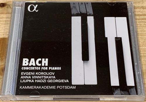 SIGNED Anna Vinnitskaya Bach Piano Concertos Alpha CD