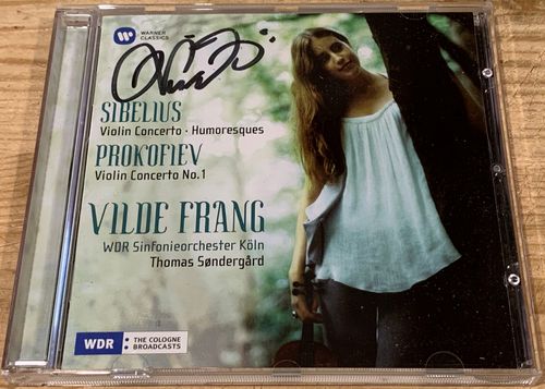 SIGNIERT Vilde Frang Sibelius Violinkonzert Warner CD