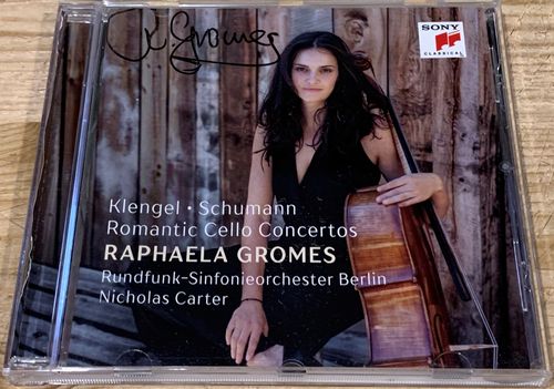 SIGNED Raphaela Gromes Romantic Cello Concertos Sony CD