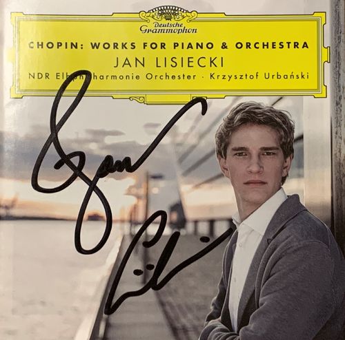 SIGNIERT Jan Lisiecki Chopin Werke für Klavier & Orchester CD