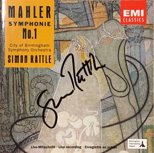 SIGNIERT Simon Rattle Mahler Symphonie No.1 EMI CD