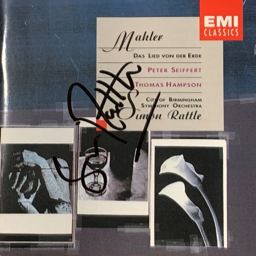 SIGNIERT Simon Rattle Mahler Das Lied von der Erde EMI CD