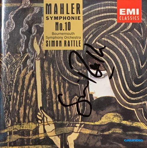 SIGNIERT Simon Rattle Mahler Symphonie No.10 EMI CD