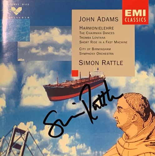 SIGNIERT Simon Rattle John Adams Harmonielehre EMI CD